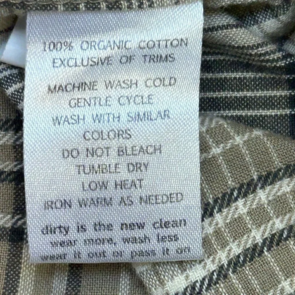Toad&Co Shirt Mens XXL 2XL Plaid Smythy Short Sleeve Shirt Organic Cotton